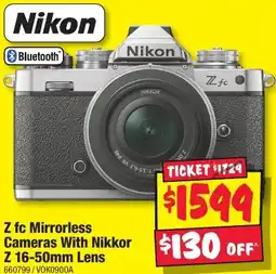 JB Hi-Fi Nikon Z fc Mirrorless Cameras With Nikkor offer