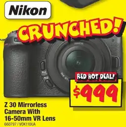 JB Hi-Fi Nikon Z 30 Mirrorless Camera offer