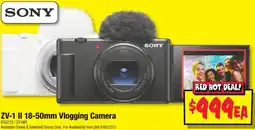 JB Hi-Fi SONY ZV-1 II 18-50mm Vlogging Camera offer