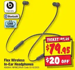 JB Hi-Fi Beats Flex Wireless In-Ear Headphones offer
