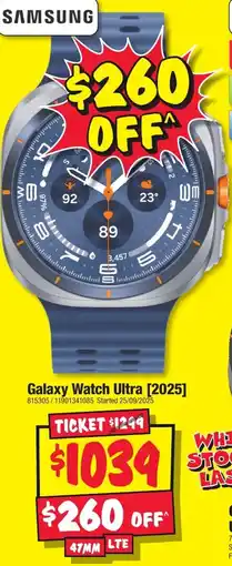 JB Hi-Fi SAMSUNG Galaxy Watch Ultra offer