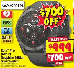 JB Hi-Fi GARMIN Epix™ Pro (Gen 2) Sapphire Edition Smartwatch offer
