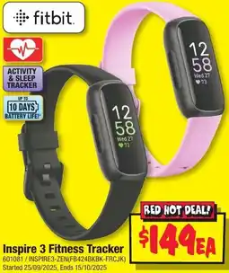 JB Hi-Fi fitbit Inspire 3 Fitness Tracker offer