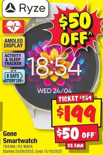 JB Hi-Fi Ryze Gene Smartwatch offer