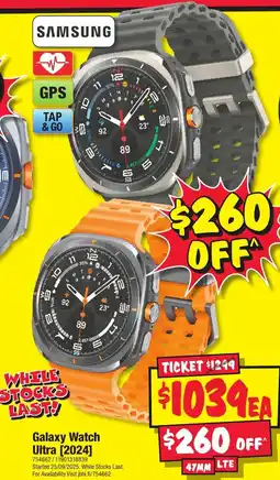 JB Hi-Fi SAMSUNG Galaxy Watch Ultra offer