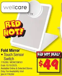 JB Hi-Fi wellcare Fold Mirror offer