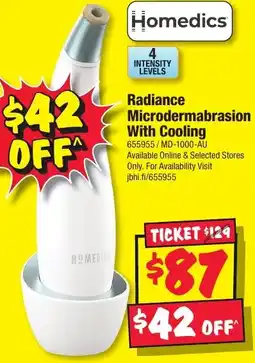 JB Hi-Fi Homedics Radiance Microdermabrasion With Cooling offer