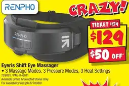 JB Hi-Fi RENPHO Eyeris Shift Eye Massager offer