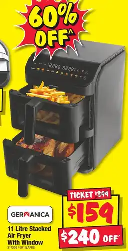 JB Hi-Fi Stacked air fryer With Window offer