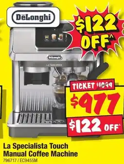 JB Hi-Fi La Specialista Touch Manual Coffee Machine offer