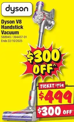 JB Hi-Fi dyson Dyson V8 Handstick Vacuum offer