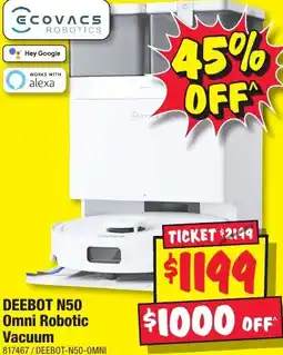 JB Hi-Fi DEEBOT N50 Omni Robotic Vacuum offer