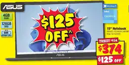 JB Hi-Fi ASUS 15" Notebook offer