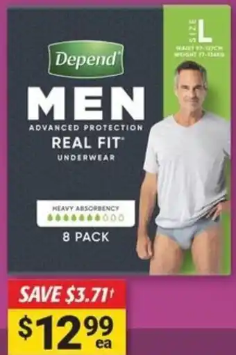 Cincotta Chemist Depend Men advanced protection offer
