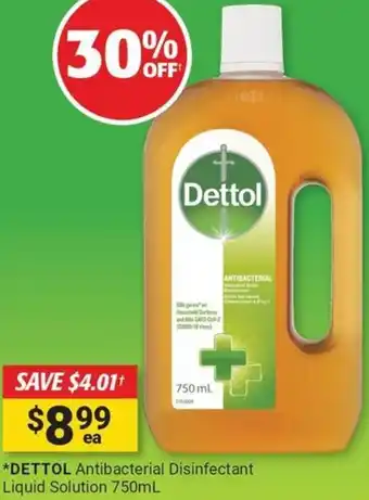 Cincotta Chemist Dettol antibacterial disinfectant liquid solution offer