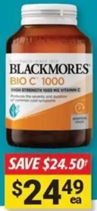 Cincotta Chemist Blackmores BIO C 1000 offer