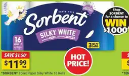 Cincotta Chemist SORBENT Toilet Paper Silky White offer