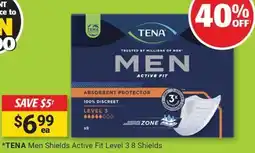 Cincotta Chemist TENA Men Shields Active Fit Level 3 offer