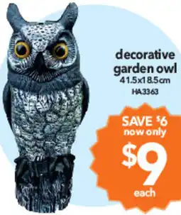 Cheap as Chips decorative garden owl offer