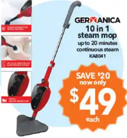 Cheap as Chips Germanica 10 in 1 steam mop offer