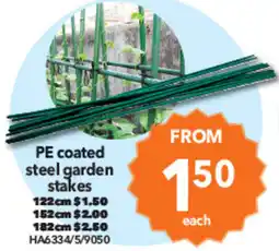 Cheap as Chips PE coated steel garden stakes offer