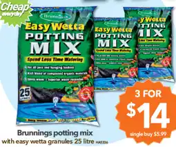 Cheap as Chips Brunnings potting mix offer