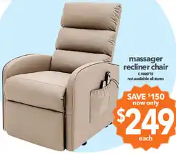 Cheap as Chips Massager recliner chair offer