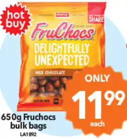 Cheap as Chips Fruchocs bulk bags offer
