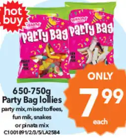 Cheap as Chips Party Bag lollies offer