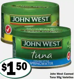 Friendly Grocer John West Canned Tuna offer