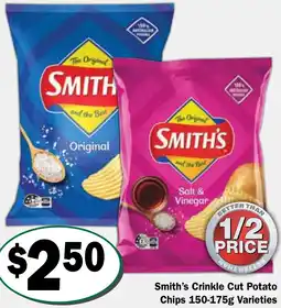 Friendly Grocer Smith's Crinkle Cut Potato Chips offer