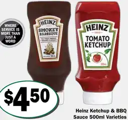 Friendly Grocer Heinz Ketchup & BBQ Sauce offer
