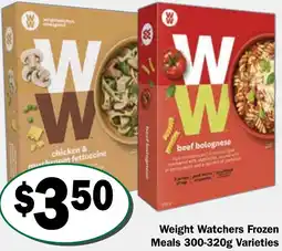 Friendly Grocer Weight Watchers Frozen Meals offer