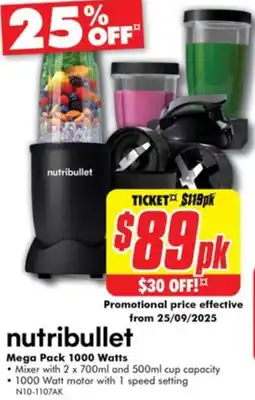 The Good Guys nutribullet Mega Pack offer