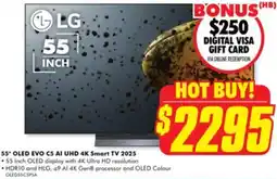 The Good Guys LG 55* OLED EVO C5 AI UHD 4K Smart TV 2025 offer