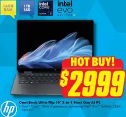 The Good Guys hp OmniBook Ultra Flip 14" 2-in-1 Next Gen Al PC offer