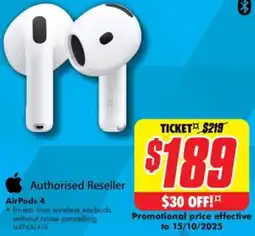 The Good Guys AirPods 4 offer