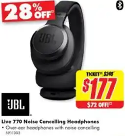 The Good Guys JBL Live 770 Noise Cancelling Headphones offer
