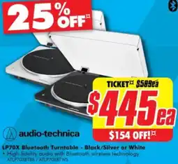 The Good Guys audio-technica Bluetooth Turntable offer