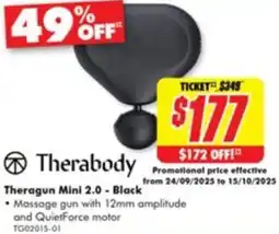 The Good Guys Therabody Theragun Mini 2.0 offer
