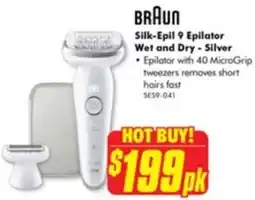 The Good Guys BRAUN Silk-Epil 9 Epilator Wet and Dry offer