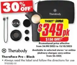 The Good Guys Therabody TheraFace Pro offer