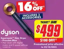 The Good Guys dyson Supersonic Hair Dryer offer