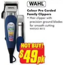 The Good Guys WAHL Colour Pro Corded Family Clippers offer