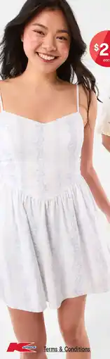 Kmart Sleeveless bodice v-neck mini dress offer