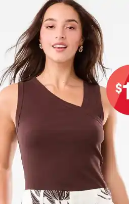 Kmart Sleeveless asymmetric top offer