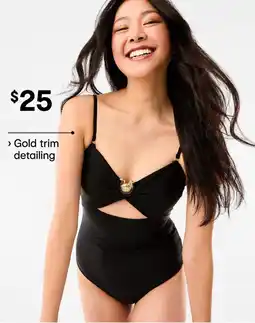 Kmart Trim cut out one piece swimsuit offer