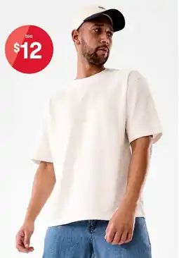 Kmart Oversized textured t-shirt offer