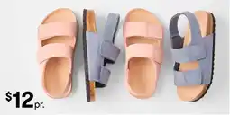 Kmart Junior corduroy corkbed sandals offer