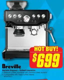 The Good Guys Breville barista express - salted liquorice offer
